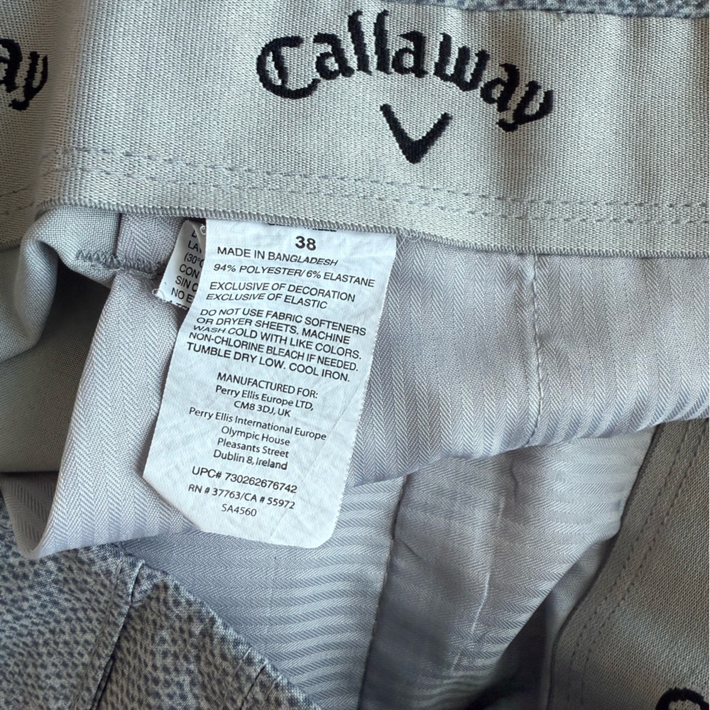 Callaway Men's Golf Shorts - Sz 38 - Picture 3 of 3